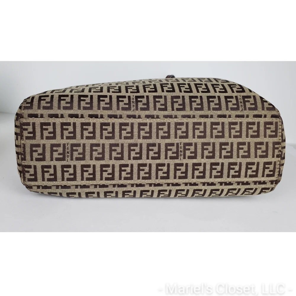 Authentic Fendi Zucca Tote with Dustbag #2711M - Picture 8 of 8